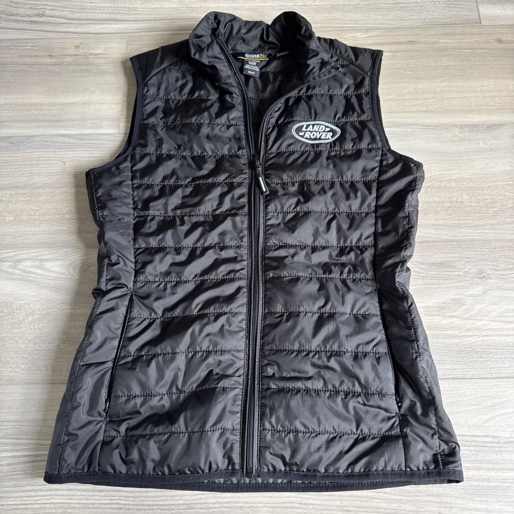 Land Rover Women's Core 365 Puffer Vest Packable Black Sz XS embroidered